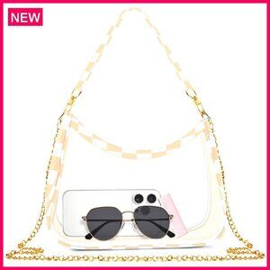 Clear Stadium Crossbody Bag, 11.9x7.9x3.5 Inches, Security Approved Concert
